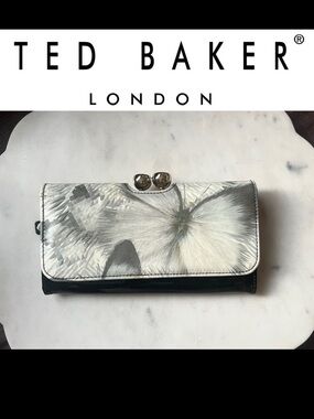 RARE TED BAKER London Fragmented Butterfly Matinee Vintage Wallet